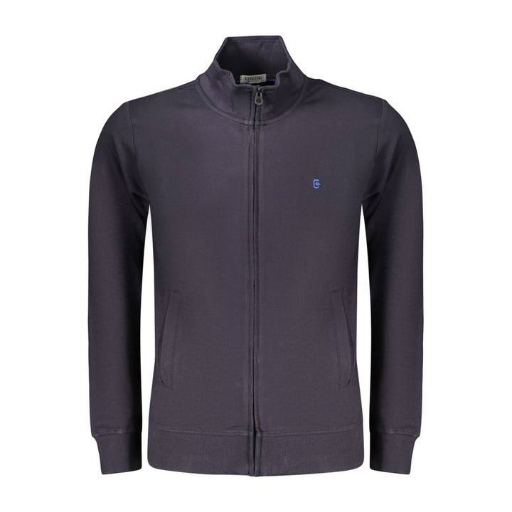 Coveri Moving Blue Cotton Men's Sweatshirt