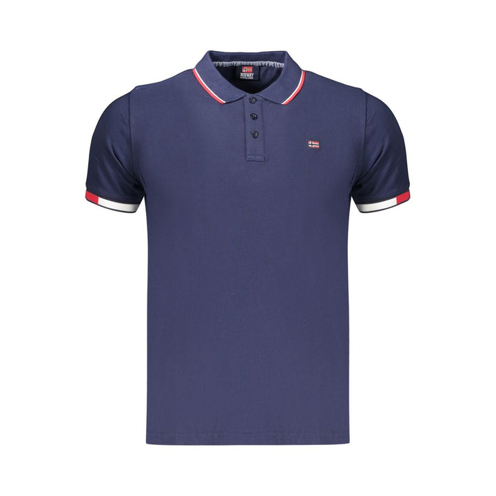 Norway 1963 Blue Cotton Men's Polo Shirt