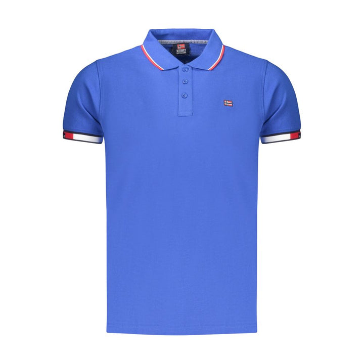 Norway 1963 Blue Cotton Men's Polo Shirt