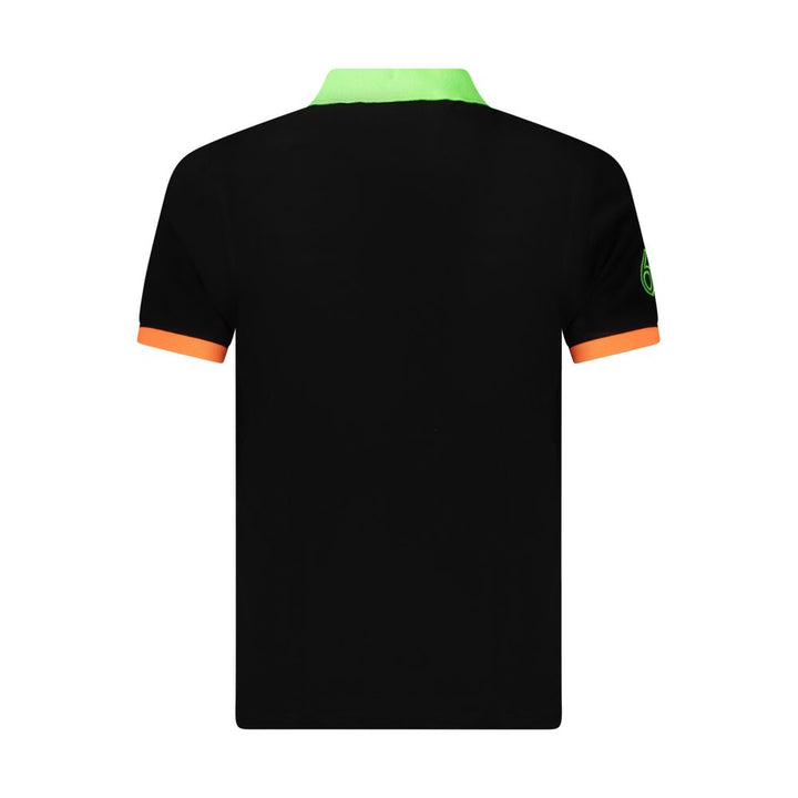 Norway 1963 Black Cotton Men's Polo Shirt