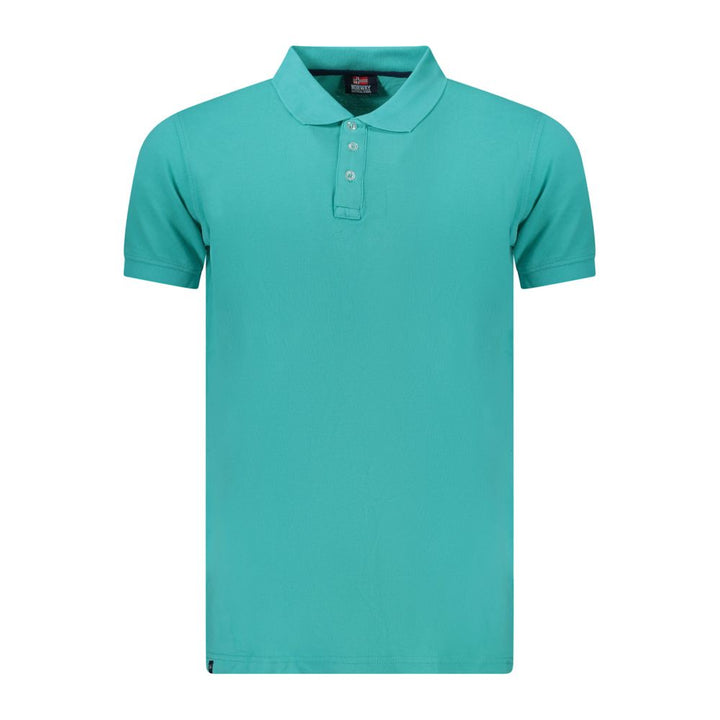 Norway 1963 Azzurro Cotton Men Polo