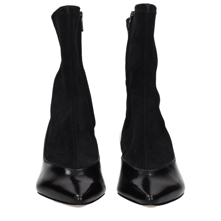 Jacquemus Black Leather Ankle Boots