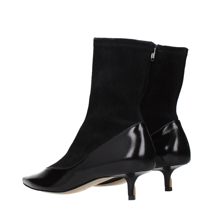Jacquemus Black Leather Ankle Boots