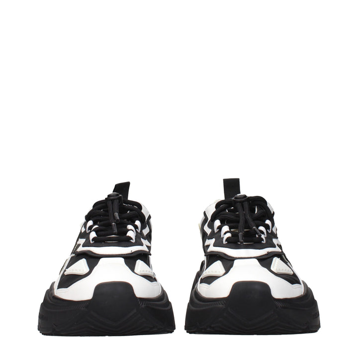 Dolce & Gabbana White Leather Chunky Sneakers