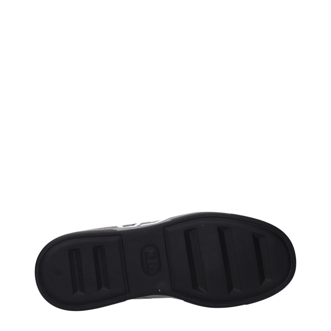 Philipp Plein Black Leather Low Top Sneakers