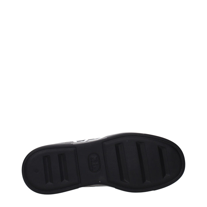 Philipp Plein Black Leather Low Top Sneakers