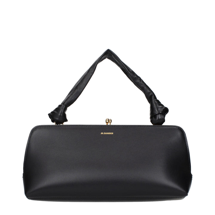 Jil Sander Black Leather Handbag