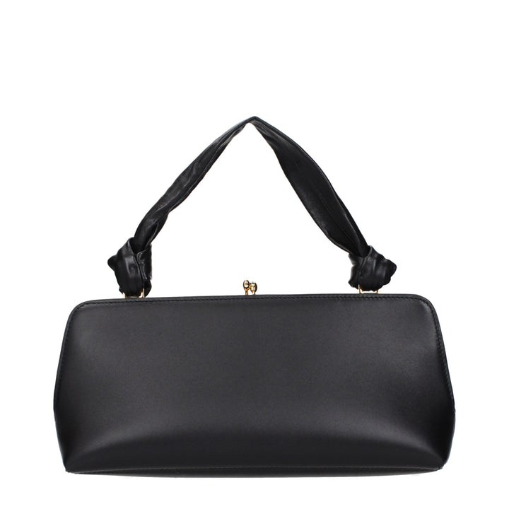 Jil Sander Black Leather Handbag