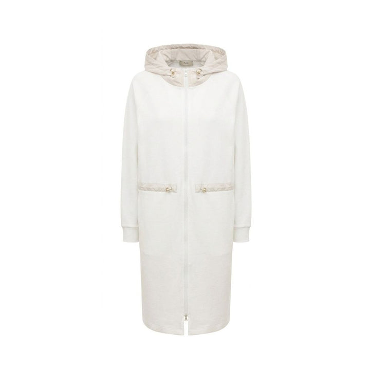 Herno White Cotton Coat