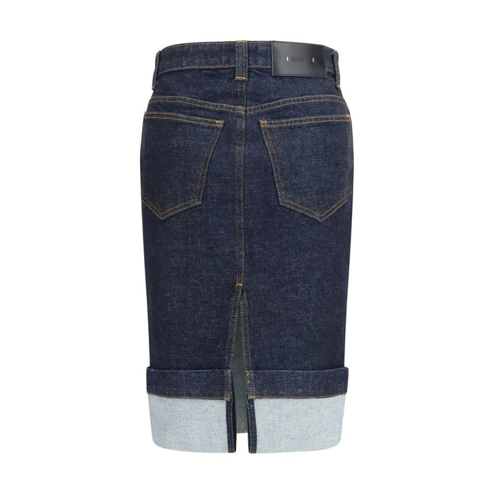 Khaite Blue Denim Skirt