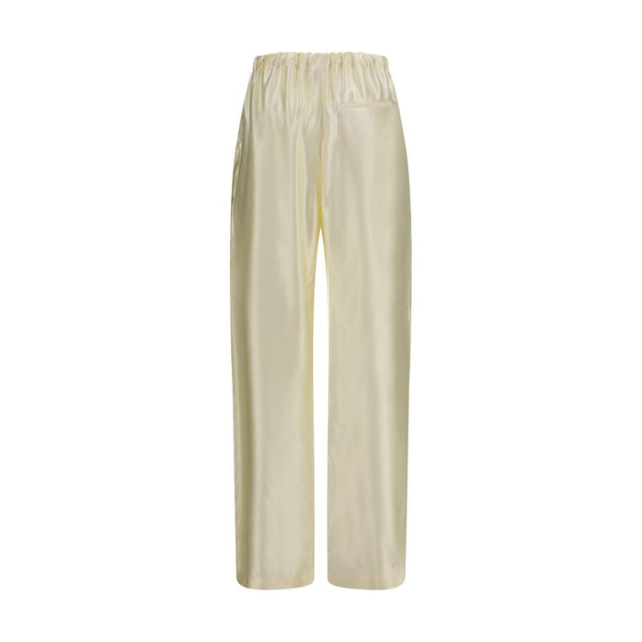 Khaite Beige Viscose Casual Pants