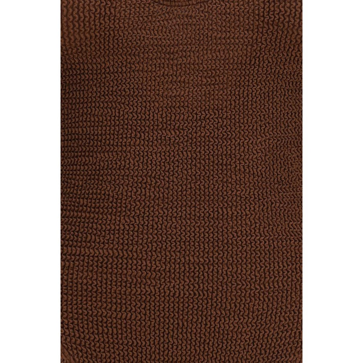 Hunza G Brown Polyamide One-Piece Swimsuit