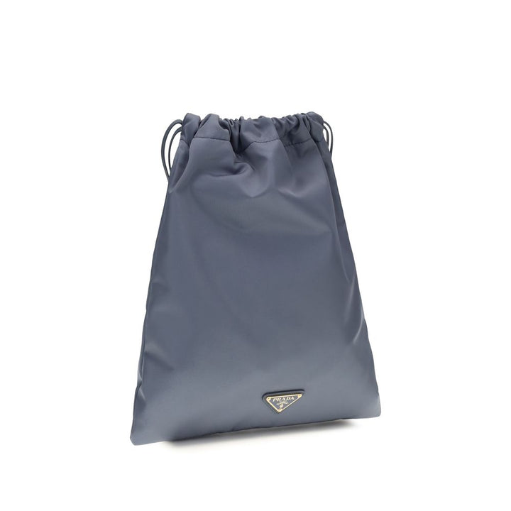 Prada Blue Recycled Polyamide Clutch Bag