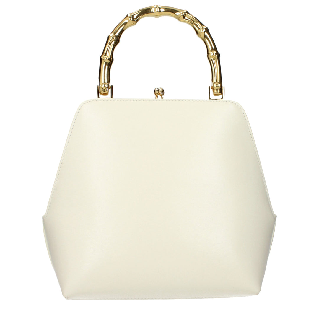 Jil Sander Beige Leather Handbag