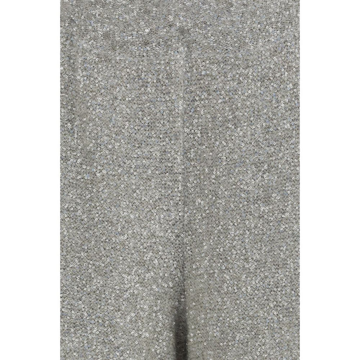 Brunello Cucinelli Silver Polyamide Casual Pants