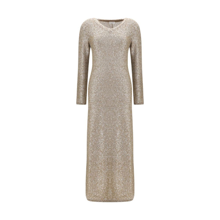 Brunello Cucinelli Brown Acetate Casual Dress