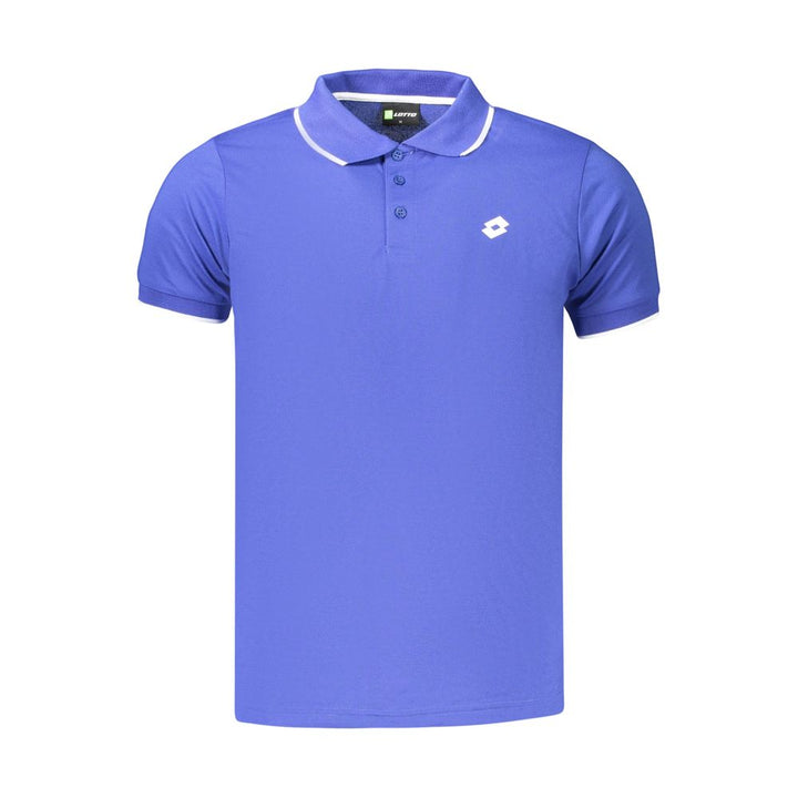 Lotto Blue Polyester Men's Polo Shirt