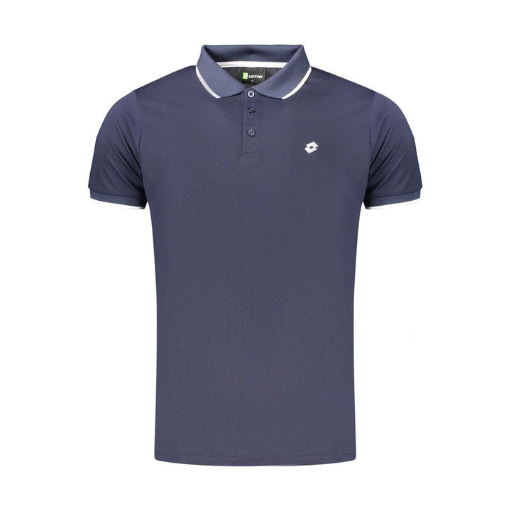 Lotto Blue Polyester Men's Polo Shirt