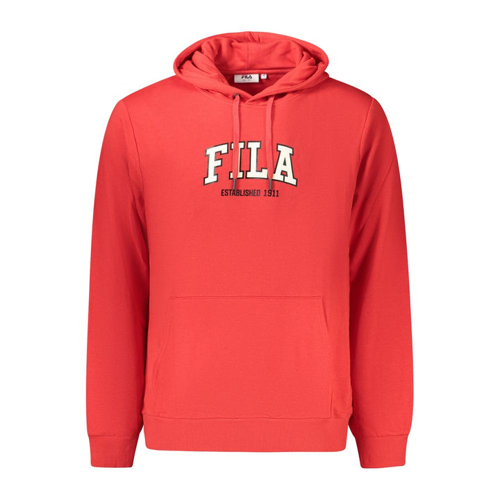 Fila Red Cotton Men's Hoodie