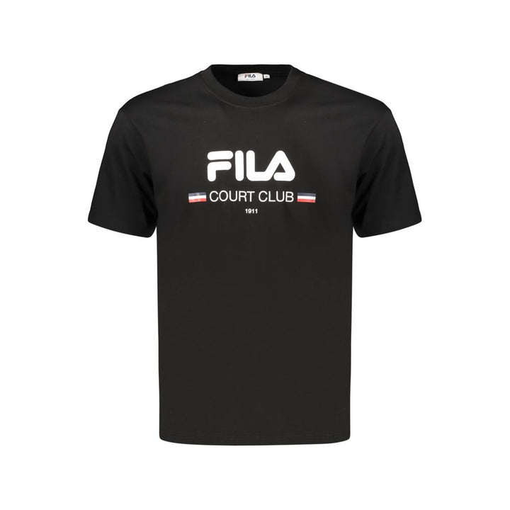Fila Black Cotton Men's T-Shirt