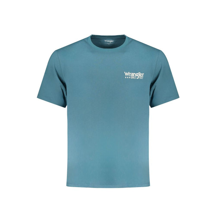 Wrangler Blue Cotton Men's T-Shirt