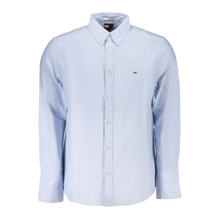 Tommy Hilfiger Azzurro Cotton Men's Shirt