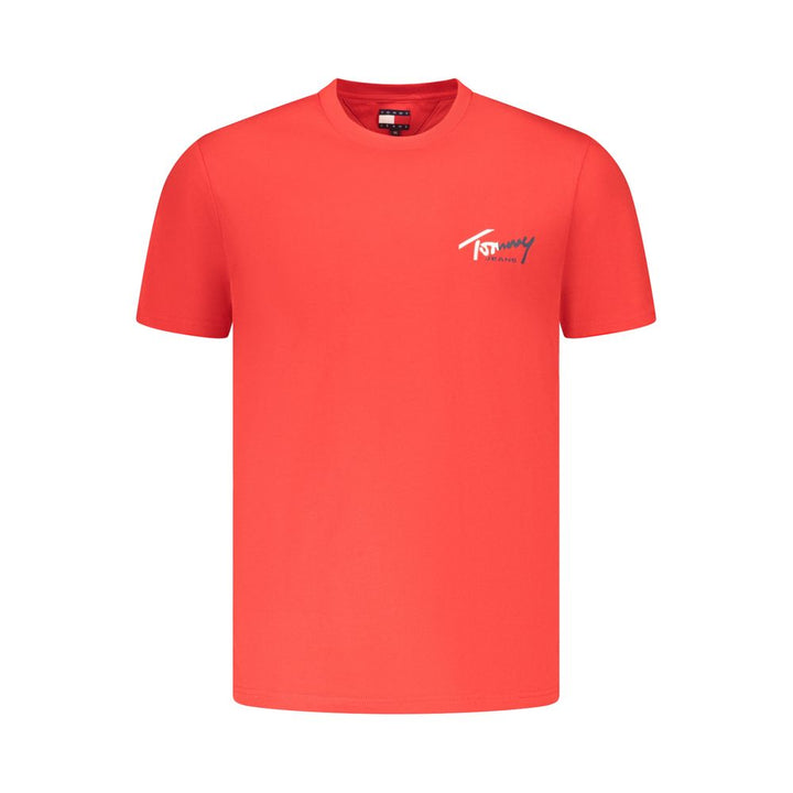 Tommy Hilfiger Red Cotton Mens T-Shirt