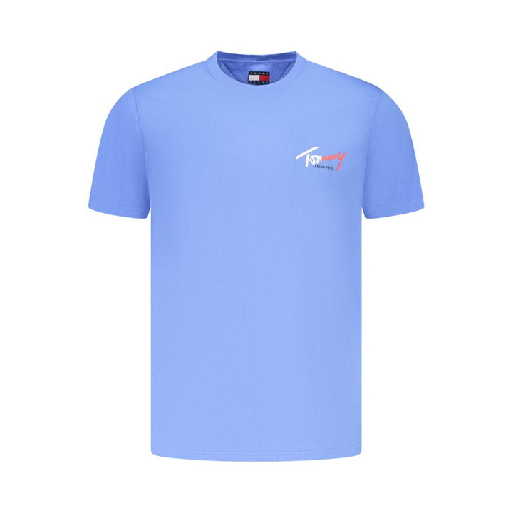 Tommy Hilfiger Azzurro Cotton Uomo T-Shirt