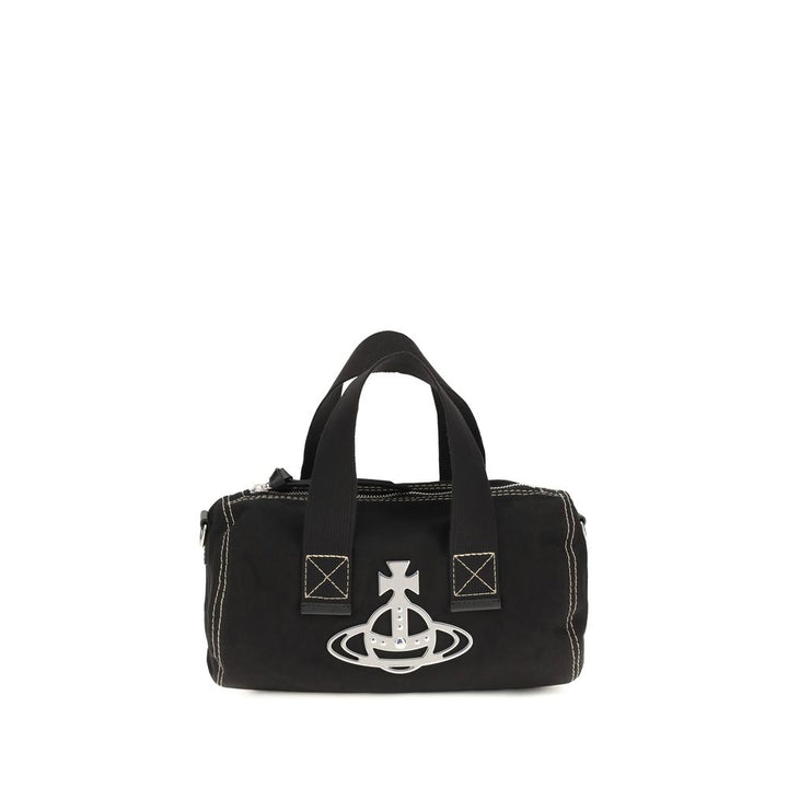 Vivienne Westwood Black Cotton Shoulder Bag