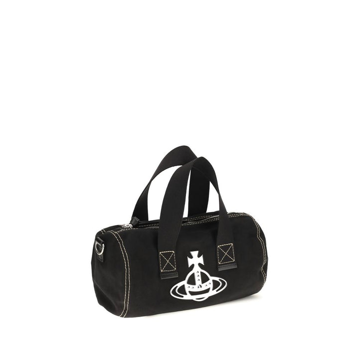 Vivienne Westwood Black Cotton Shoulder Bag