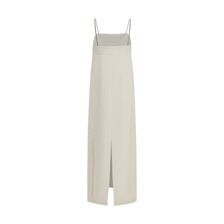Brunello Cucinelli White Acetate Casual Dress