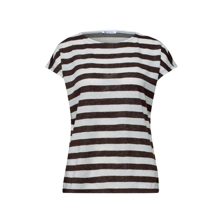 Street One Brown Polyester T-Shirt