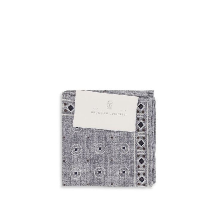 Brunello Cucinelli Gray Silk Handbag