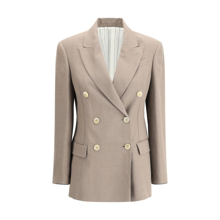 Brunello Cucinelli Beige Viscose Blazer