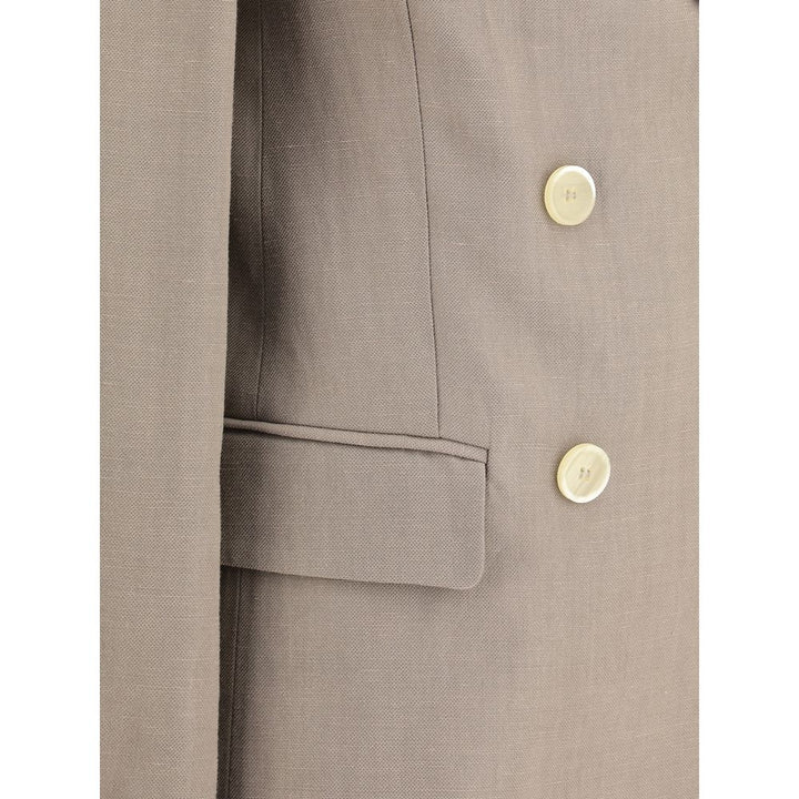 Brunello Cucinelli Beige Viscose Blazer