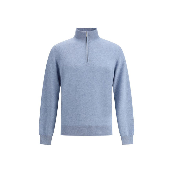 Brunello Cucinelli Blue Cashmere Sweater