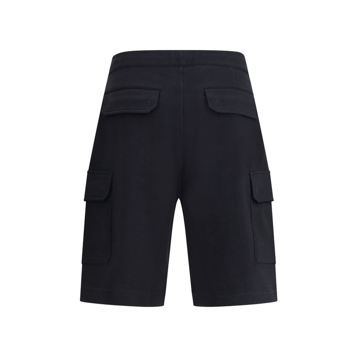 Brunello Cucinelli Black Cotton Bermuda Shorts