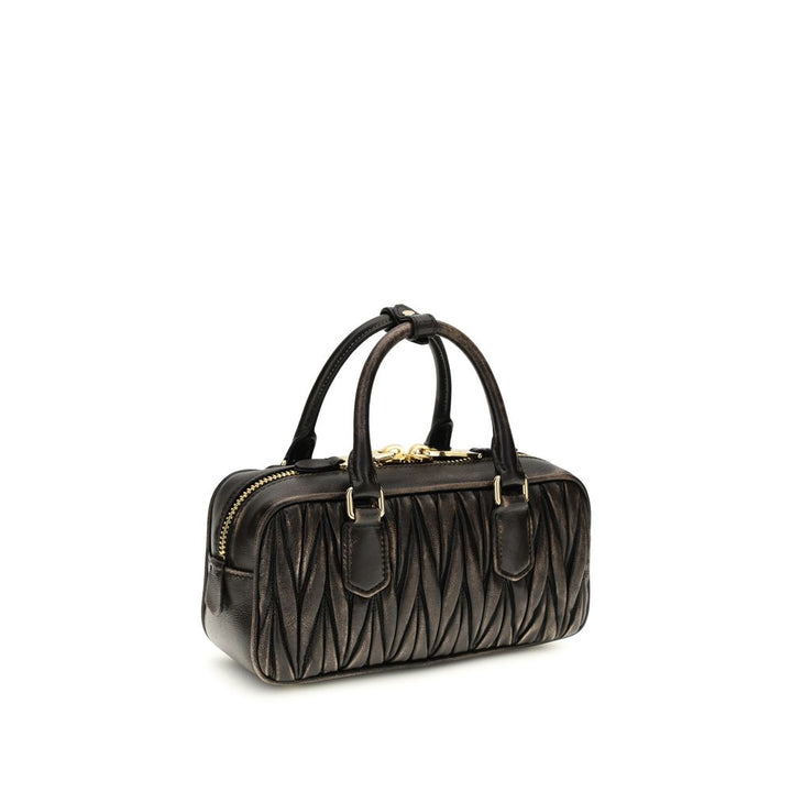 Miu Miu Brown Lamb Ovis Aries Aries Handbag