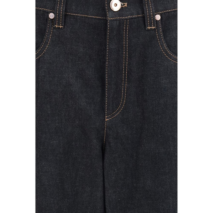 Brunello Cucinelli Blue Cotton Straight-Leg Jeans