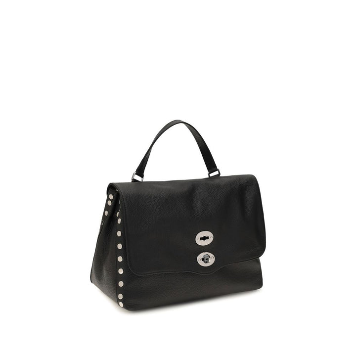 Zanellato Black Calf Leather Bos Taurus Handbag