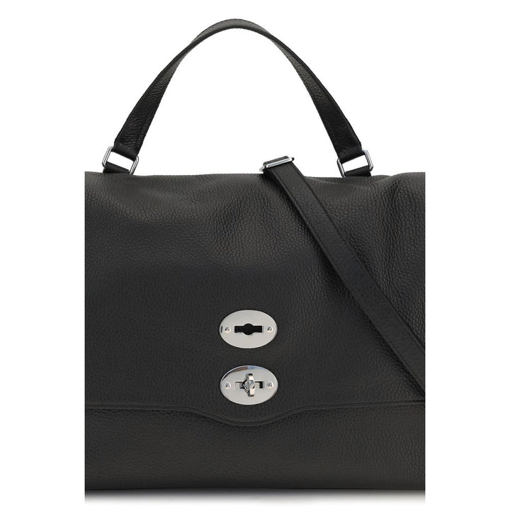 Zanellato Black Calf Leather Bos Taurus Handbag