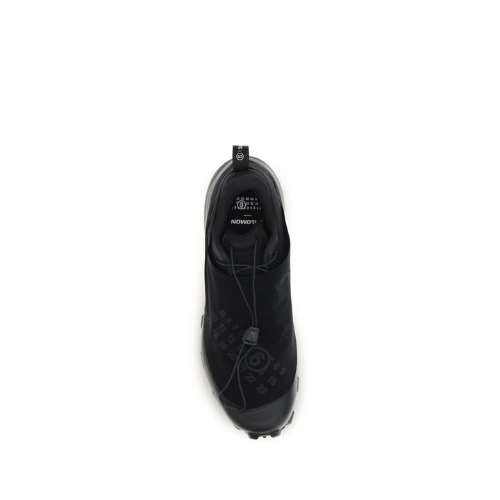MM6 Black Polyester Athletic Sneakers