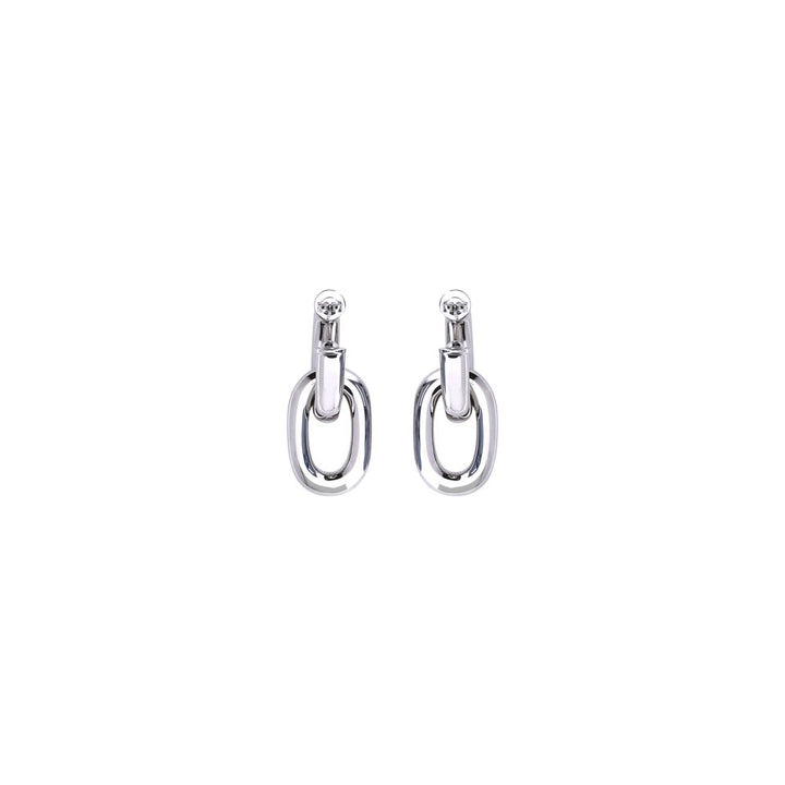 Rabanne Silver Resin Earrings