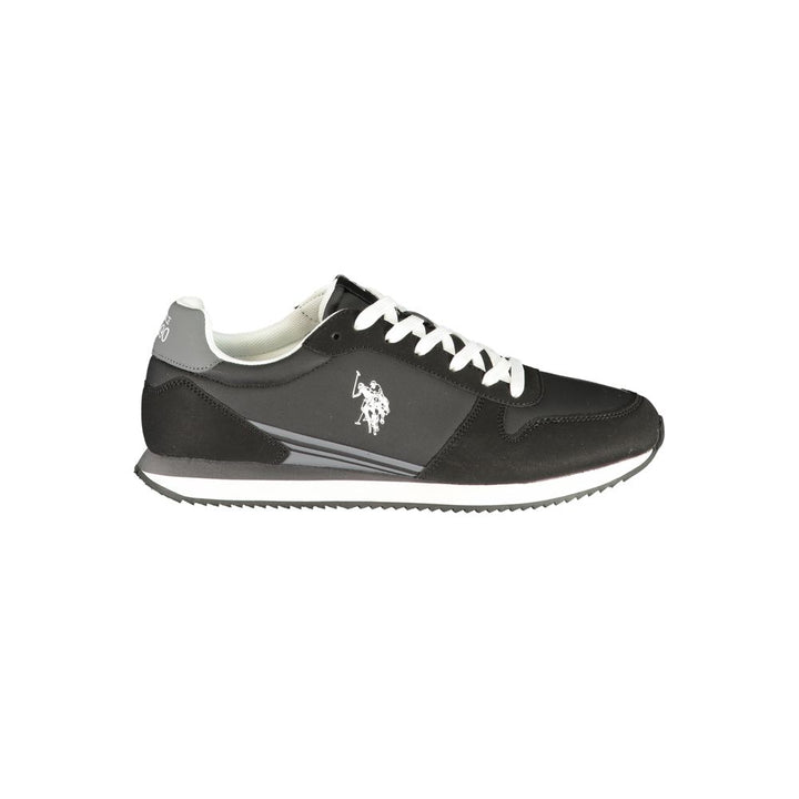 U.S. POLO ASSN. Black Polyurethane Men's Sneaker
