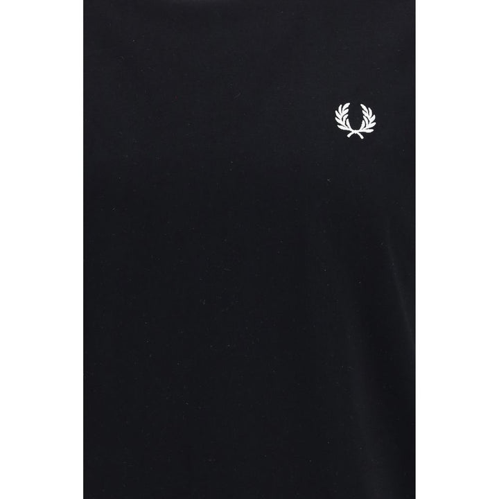 Fred Perry Black Cotton T-Shirt