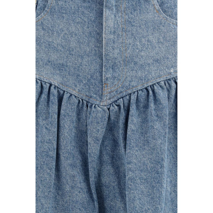 Ganni Blue Denim Skirt