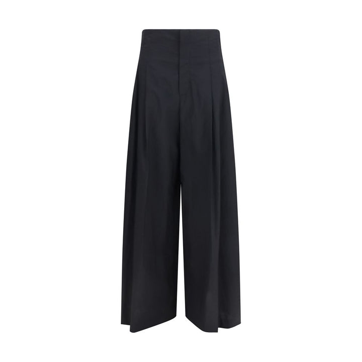 Brunello Cucinelli Black Cotton Casual Pants