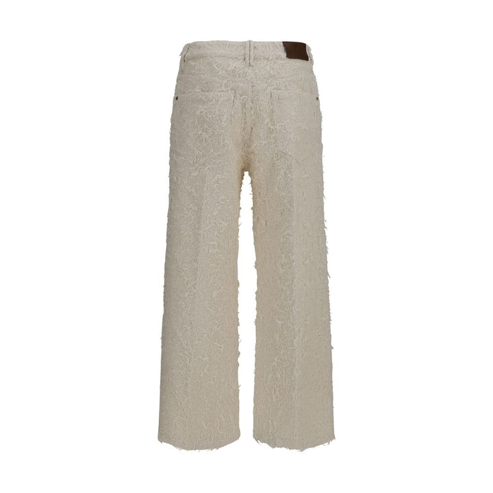 Brunello Cucinelli Beige Cotton Cropped Pants