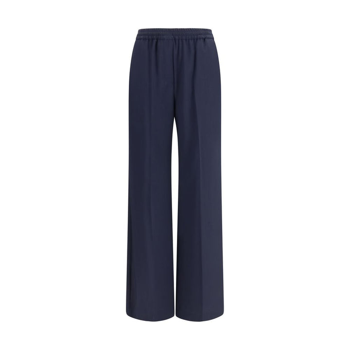 Max Mara Blue Wool Oves Aries Casual Pants