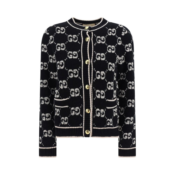 Gucci Black Wool Oves Aries Cardigan
